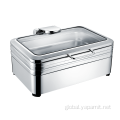 Round Roll Top Chafing Dish Stainless Steel Full Size Induction Chafing Dish Supplier